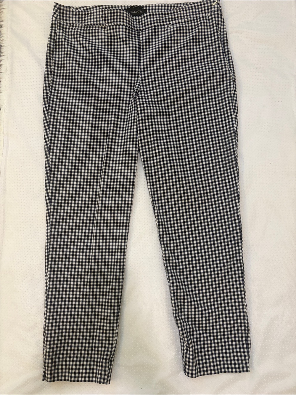 Talbots Black & White Gingham Slim Women’s Pants